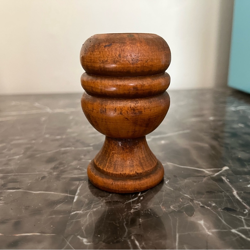Handmade Wooden Candle Stick Holder